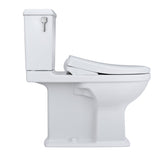 TOTO MW4944734CEMFG#01 WASHLET+ Connelly Two-Piece Dual Flush Toilet and WASHLET S7A Bidet Seat, Cotton White