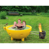 ALFI Orange FireHotTub The Round Fire Burning Portable Outdoor Hot Bath Tub