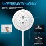 TOTO TBW01004U1#CP G Series Two Spray Function 8.5" Round Showerhead in Polished Chrome