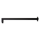 ALFI Brand ABSA20S-BM Black Matte 20" Square Wall Shower Arm