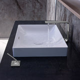 TOTO LT475MT#CMW Kiwami Rectangular 20" Vessel Bathroom Sink with CEFIONTECT, Clean Matte