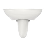 TOTO LHT242.4G#11 Prominence Oval Wall-Mount Bathroom Sink with Shroud for 4" Center Faucets, Colonial White