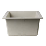 ALFI AB1720DI-B Biscuit 17" Drop-In Rectangular Granite Composite Prep Sink