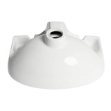 ALFI Brand ABC118 White 14" Small Wall Mounted Ceramic Sink with Faucet Hole