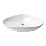 ALFI Brand ABC914 White Modern 23" Fancy Above-Mount Ceramic Sink