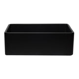 ALFI AB3020SB-BM 30 inch Black Reversible Single Fireclay Farmhouse Kitchen Sink