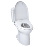 TOTO MW7764736CEFGA#01 Drake WASHLET+ Two-Piece Toilet and S7A Bidet Seat with Auto Flush, Cotton White