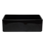 ALFI AB3320SB-BG 33 inch Black Reversible Single Fireclay Farmhouse Kitchen Sink