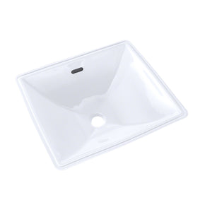 TOTO Legato Rectangular Undermount Bathroom Sink with CeFiONtect, Cotton White, SKU: LT624G#01