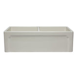 ALFI AB3318DB-B 33 inch Biscuit Reversible Double Fireclay Farmhouse Sink