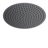 ALFI Brand RAIN16R-BM Matte Black Stainless Steel 16" Round Ultra-Thin Rain Shower Head