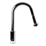 ALFI Brand ABKF3262-PC Polished Chrome Sensor Gooseneck Pull Down Kitchen Faucet