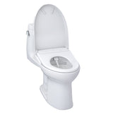 TOTO MW6044736CEFG#01 WASHLET+ UltraMax II One-Piece Toilet and WASHLET+ S7A Bidet Seat, Cotton White