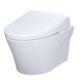 TOTO CWT4264726CMFG#MS WASHLET+ AP Wall-Hung Toilet with S7 Bidet Seat and DuoFit In-Wall Dual-Flush Tank System