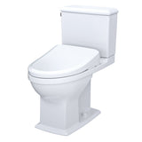 TOTO MW4944734CEMFG#01 WASHLET+ Connelly Two-Piece Dual Flush Toilet and WASHLET S7A Bidet Seat, Cotton White