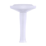 TOTO LPT642.4#01 Dartmouth Rectangular Pedestal Bathroom Sink with Arched Front for 4" Center Faucets, Cotton White