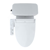 TOTO MW7763074CEG#01 Drake Washlet+ Two-Piece 1.28 GPF Tornado Flush Toilet with C2 Bidet Seat