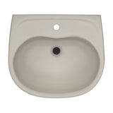 TOTO LHT241G#03 Supreme Oval Wall-Mount Bathroom Sink with Shroud for 1-Hole Faucets, Bone Finish