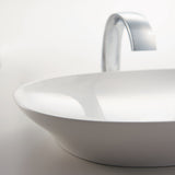 TOTO LT473G#01 Kiwami Oval 16" Vessel Bathroom Sink with CEFIONTECT, Cotton White