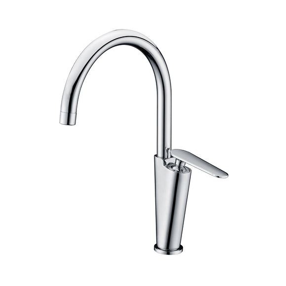 ALFI Brand AB3600-PC Polished Chrome Gooseneck Single Hole Bathroom Faucet