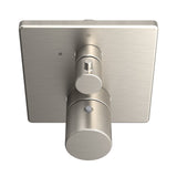 TOTO TBV02403U#BN Square Thermostatic Mixing Valve with Volume Control Shower Trim, Brushed Nickel