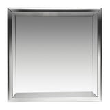 ALFI ABN1616-PSS 16 x 16 Polished Stainless Steel Square Single Shelf Bath Shower Niche