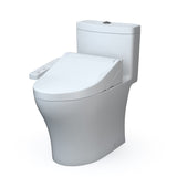 TOTO MW6463074CEMFGN#01 Aquia IV One-Piece Elongated Dual Flush Toilet and WASHLET C2 Bidet Seat