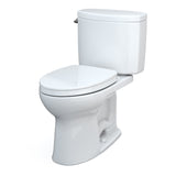 TOTO MS454124CEFG#01 Drake II Two-Piece Elongated 1.28 GPF Toilet with SS124 SoftClose Seat, Washlet+ Ready