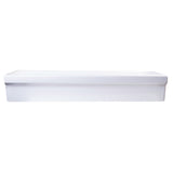 ALFI Brand AB48TR 48" White Above Mount Porcelain Bath Trough Sink