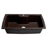 ALFI Brand AB3520DI-C Chocolate 35" Drop-In Granite Composite Kitchen Sink