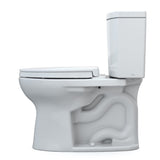 TOTO MS454124CUFG#01 Drake II 1G Two-Piece Elongated 1.0 GPF Toilet with SS124 SoftClose Seat, Washlet+ Ready