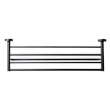 ALFI Brand AB9538-BM Black Matte 26" Towel Bar & Shelf