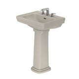 TOTO LPT532.8N#03 Promenade 24" x 19-1/4" Pedestal Bathroom Sink for 8" Center Faucets, Bone Finish