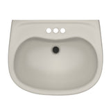 TOTO LHT242.4G#12 Prominence Oval Wall-Mount Bathroom Sink with Shroud for 4" Center Faucets, Sedona Beige