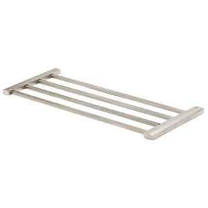 ALFI Brand AB9539-BN Brushed Nickel 24 inch Towel Bar and Shelf Bathroom Accessory