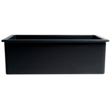 ALFI Brand AB3018UD-BM 30" Undermount / Drop-in Fireclay Kitchen Sink in Matte Black