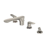 TOTO TBG01202U#BN GO Two-Handle Deck-Mount Roman Tub Filler Trim with Handshower, Brushed Nickel