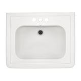 TOTO LPT530.4N#11 Promenade 27-1/2" x 22-1/4" Pedestal Bathroom Sink for 4" Center Faucets, Colonial White