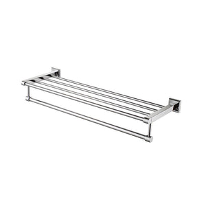 ALFI AB9564-PC Polished Chrome 26 inch Towel Bar and Shelf Bathroom Accessory