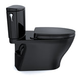 TOTO MS442124CEF#51 Nexus Two-Piece Toilet with SS124 SoftClose Seat, Washlet+ Ready, Ebony Black