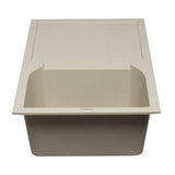 ALFI AB1620DI-B Biscuit 34" Single Bowl Granite Composite Sink with Drainboard