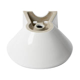 ALFI Brand ABC113 White Modern 17" Round Wall Mounted Ceramic Sink with Faucet Hole