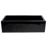 ALFI AB3618HS-BG 36" Black Gloss Reversible Smooth / Fluted Fireclay Farm Sink