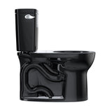 TOTO CST775CEF#51 Drake Two-Piece Round 1.28 GPF Universal Height Tornado Flush Toilet, Ebony Black