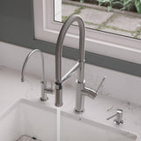 ALFI Brand AB2015 Brushed Gooseneck Single Hole Faucet