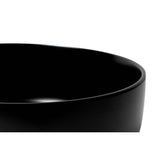 ALFI Brand ABC907-BM Black Matte 15" Modern Round Above-Mount Ceramic Sink