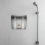 ALFI ABN1212-PSS 12 x 12 Polished Stainless Steel Square Single Shelf Bath Shower Niche