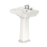 TOTO LPT532.8N#11 Promenade 24" x 19-1/4" Rectangular Pedestal Bathroom Sink for 8" Center Faucets, Colonial White