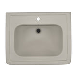 TOTO LPT530N#03 Promenade Rectangular Pedestal Bathroom Sink for Single Hole Faucets, Bone