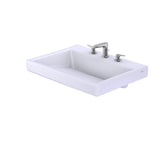 TOTO LT171.8G#01 Kiwami Renesse Design Rectangular Fireclay Bathroom Sink for 8" Faucets